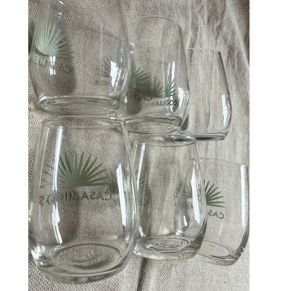 Casamigos Tequila Stemless Taster Wine Glasses 6 1/4 Oz Lot of 6 Gently Used - Picture 5 of 9